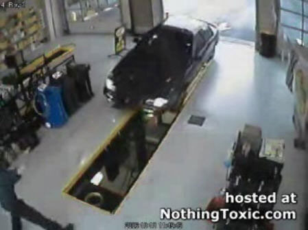 Never send a woman for oil change
