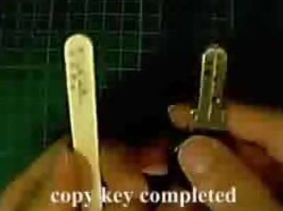 How to make a spare key with ice cream stick How to make a spare key with ice cream stick