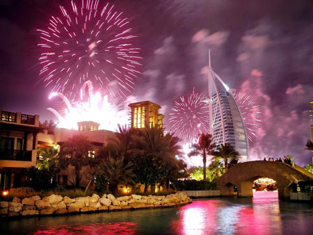 Dubai New Year Fireworks 2007
