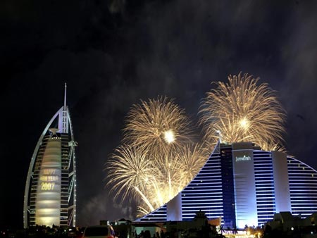 Dubai New Year Fireworks 2007