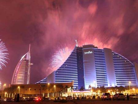 Dubai New Year Fireworks 2007