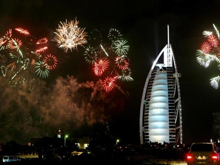 Dubai New Year Fireworks 2007