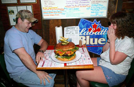 largest burger