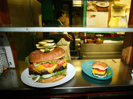 largest burger